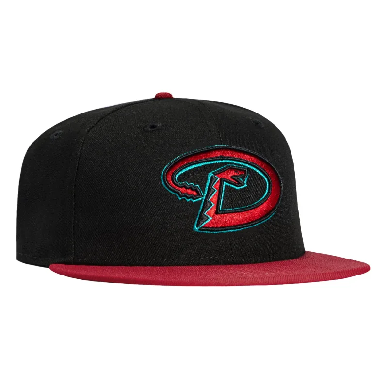 New Era Arizona Diamondbacks fitted hat Black, Cardinal colorway - New Era Drops Clean Diamondbacks Fitted in Black and Cardinal