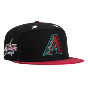 New Era Arizona Diamondbacks fitted hat Black, Cardinal colorway - All-Star Bound Fitted: New Era Drops 2025 Midsummer Classic Diamondbacks Hat