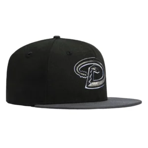 New Era Arizona Diamondbacks fitted hat Black, Graphite colorway - Hat Club Drops Clean Arizona Diamondbacks Fitted in Black and Graphite