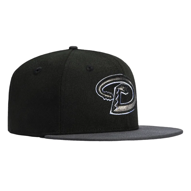 New Era Arizona Diamondbacks fitted hat Black, Graphite colorway - Hat Club Drops Clean Arizona Diamondbacks Fitted in Black and Graphite