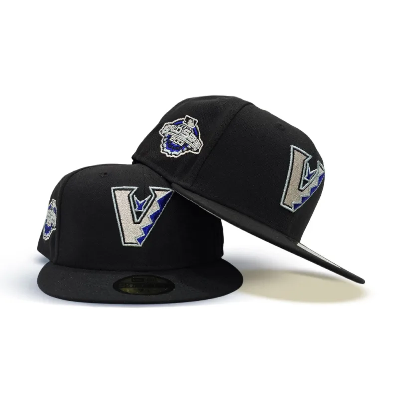 New Era Arizona Diamondbacks fitted hat black, gray colorway - 2001 World Series Fitted: New Era’s Diamondbacks Championship Tribute in Black and Gray
