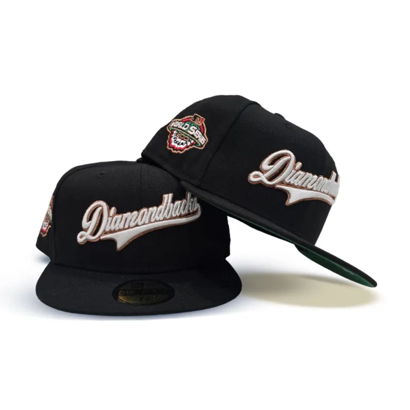 New Era Arizona Diamondbacks fitted hat black, gray, green colorway - 2001 World Series Fitted: New Era Honors Diamondbacks’ Cinderella Championship