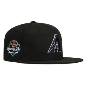 New Era Arizona Diamondbacks fitted hat Black colorway - New Era Drops Clean Arizona Diamondbacks Fitted with Opening Day Patch