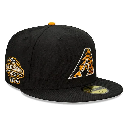 New Era Arizona Diamondbacks fitted hat black, orange colorway - 2001 World Series Fitted: New Era Drops Diamondbacks Championship Tribute