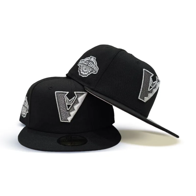New Era Arizona Diamondbacks fitted hat black, pink colorway - 2001 World Series Fitted: New Era Drops Diamondbacks Championship Tribute with Pink Twist