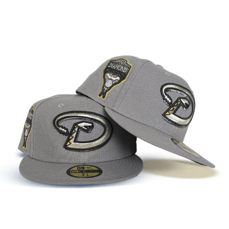 New Era Arizona Diamondbacks fitted hat gray, green colorway - 1998 Inaugural Season Fitted: New Era Drops Gray Arizona Diamondbacks Throwback