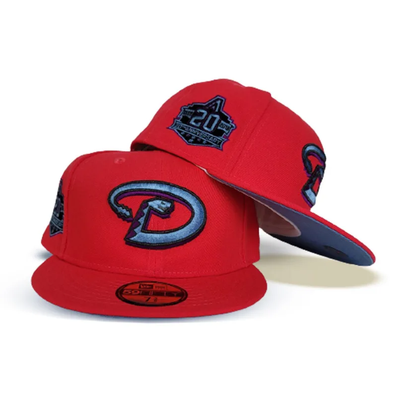 New Era Arizona Diamondbacks fitted hat red, blue, infrared colorway - Diamondbacks 20th Anniversary Fitted: New Era’s Infrared Tribute to Arizona Baseball