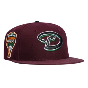 New Era Arizona Diamondbacks fitted hat Maroon colorway - New Era Drops Clean Arizona Diamondbacks Fitted with Inaugural Patch