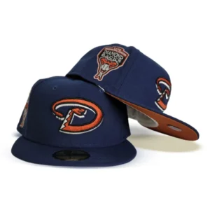 New Era Arizona Diamondbacks fitted hat navy, blue colorway - 1998 Inaugural Season Fitted: New Era Honors Arizona Diamondbacks Historic Debut