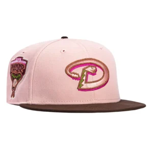 New Era Arizona Diamondbacks fitted hat Pink, Brown colorway - New Era Drops Valentine’s Day Diamondbacks Fitted with Inaugural Patch