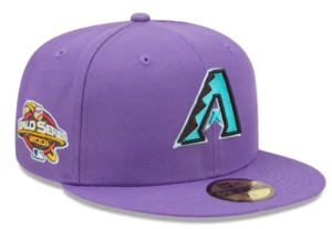 New Era Arizona Diamondbacks fitted hat purple colorway - 2001 World Series Fitted: New Era Drops Purple Diamondbacks Championship Tribute