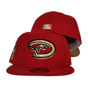 New Era Arizona Diamondbacks fitted hat red, gold colorway - 1998 Inaugural Season Fitted: New Era Drops Arizona Diamondbacks Red and Gold Tribute