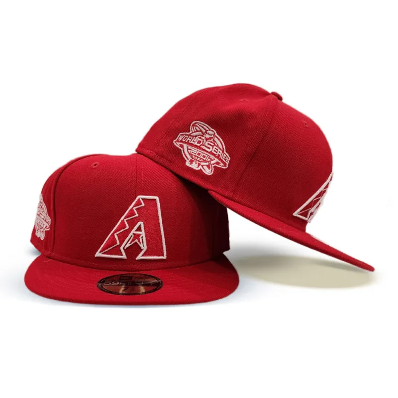 New Era Arizona Diamondbacks fitted hat gray, red colorway - 2001 World Series Fitted: New Era Drops Diamondbacks Championship Tribute