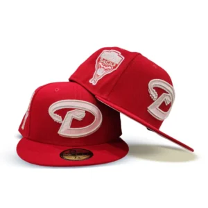 New Era Arizona Diamondbacks fitted hat red, pink colorway - 1998 Inaugural Season Fitted: New Era Drops Arizona Diamondbacks Red and Pink Tribute