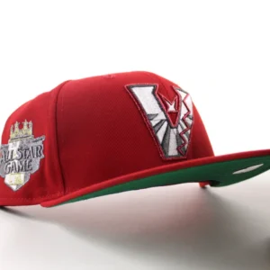 New Era Arizona Diamondbacks fitted hat Scarlet Red Green Under Brim colorway - 2012 All-Star Fitted: New Era Drops Diamondbacks Scarlet Red Tribute