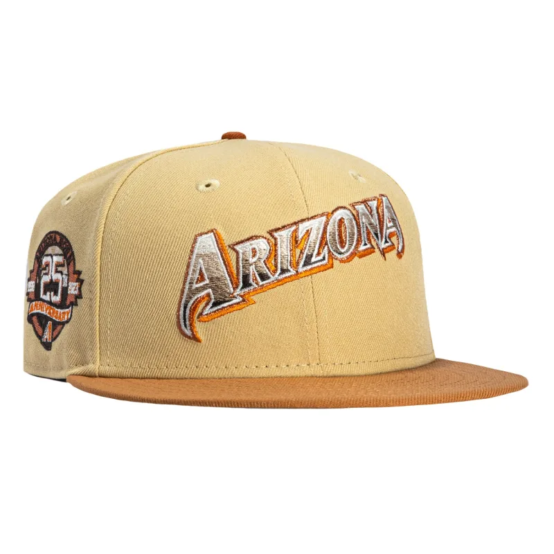 New Era Arizona Diamondbacks fitted hat Tan, Khaki colorway - Desert Anniversary Fitted: New Era Celebrates Diamondbacks’ 25 Years in Sepia Style