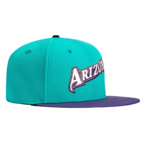 New Era Arizona Diamondbacks fitted hat Teal, Purple colorway - New Era Drops Fresh Diamondbacks Fitted in Teal and Purple Script