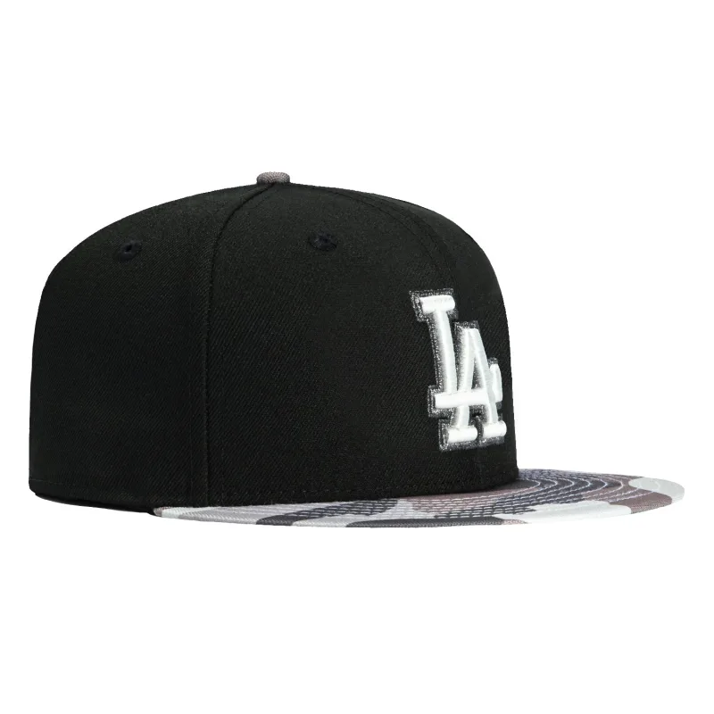 New Era Los Angeles Dodgers fitted hat Black, Camo colorway - New Era Drops Stealthy Dodgers Fitted in Surveillance Pack Colorway