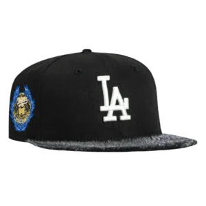 New Era Los Angeles Dodgers fitted hat Black, Graphite colorway - 1963 World Series Fitted: New Era’s Panther Faux Fur Dodgers Championship Hat Drops