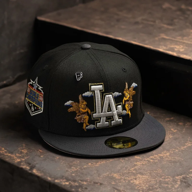 New Era Los Angeles Dodgers fitted hat black, pink, graphite colorway - Dodgers Fitted Gets Pink UV Treatment in New Era’s Latest Drop