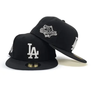 New Era Los Angeles Dodgers fitted hat black, gray colorway - 1988 World Series Fitted: New Era Drops Dodgers Championship Tribute in Black and Gray