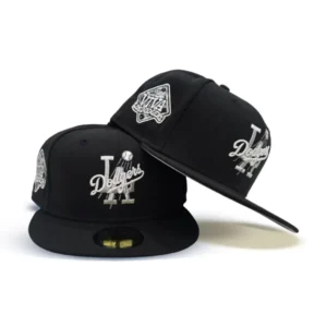 New Era Los Angeles Dodgers fitted hat black, gray colorway - New Era Drops Sleek Dodgers Fitted with VIVA Los Dodgers Side Patch