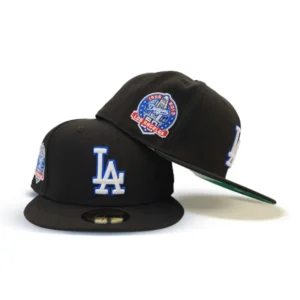New Era Los Angeles Dodgers fitted hat black, green colorway - 60th Anniversary Fitted: New Era Celebrates Dodgers’ LA Legacy with Special Edition 59FIFTY
