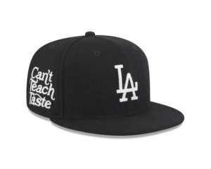 New Era Los Angeles Dodgers fitted hat black, green colorway - New Era Drops Black Melton Wool Dodgers Fitted with Green Bottom and Side Patch