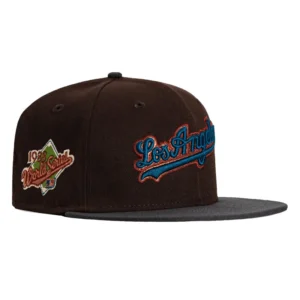 New Era Los Angeles Dodgers fitted hat Brown, Graphite colorway - 1988 World Series Fitted: New Era Drops Dodgers Championship Tribute in Brown and Graphite