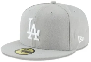 New Era Los Angeles Dodgers fitted hat Men's colorway - New Era Drops Clean Dodgers Fitted in Classic Gray and White