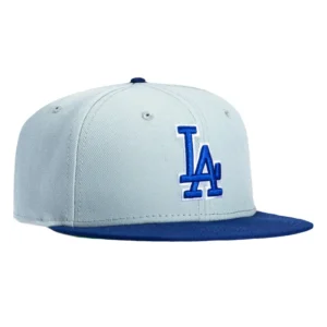 New Era Los Angeles Dodgers fitted hat Grey, Royal colorway - New Era Drops Classic Dodgers Fitted in Grey and Royal Blue