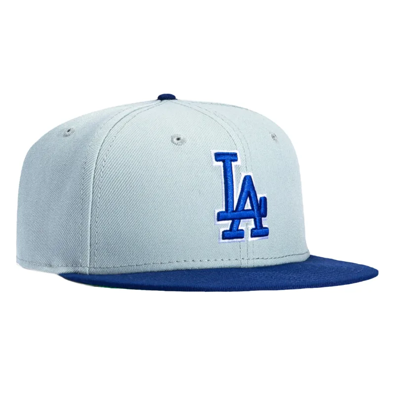 New Era Los Angeles Dodgers fitted hat Grey, Royal colorway - New Era Drops Classic Dodgers Fitted in Grey and Royal Blue