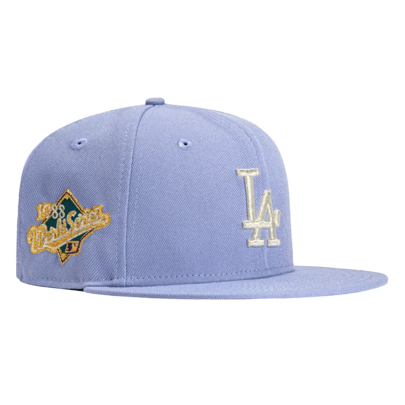 New Era Los Angeles Dodgers fitted hat Lavender colorway - 1988 World Series Fitted: New Era Drops Dodgers Championship Tribute in Lavender