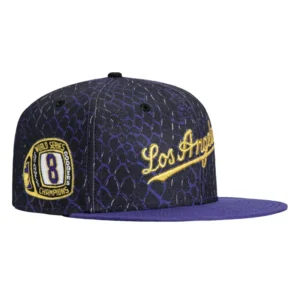 New Era Los Angeles Dodgers fitted hat Black, Purple colorway - New Era Honors Kobe with Clean Dodgers Fitted for Mamba Day
