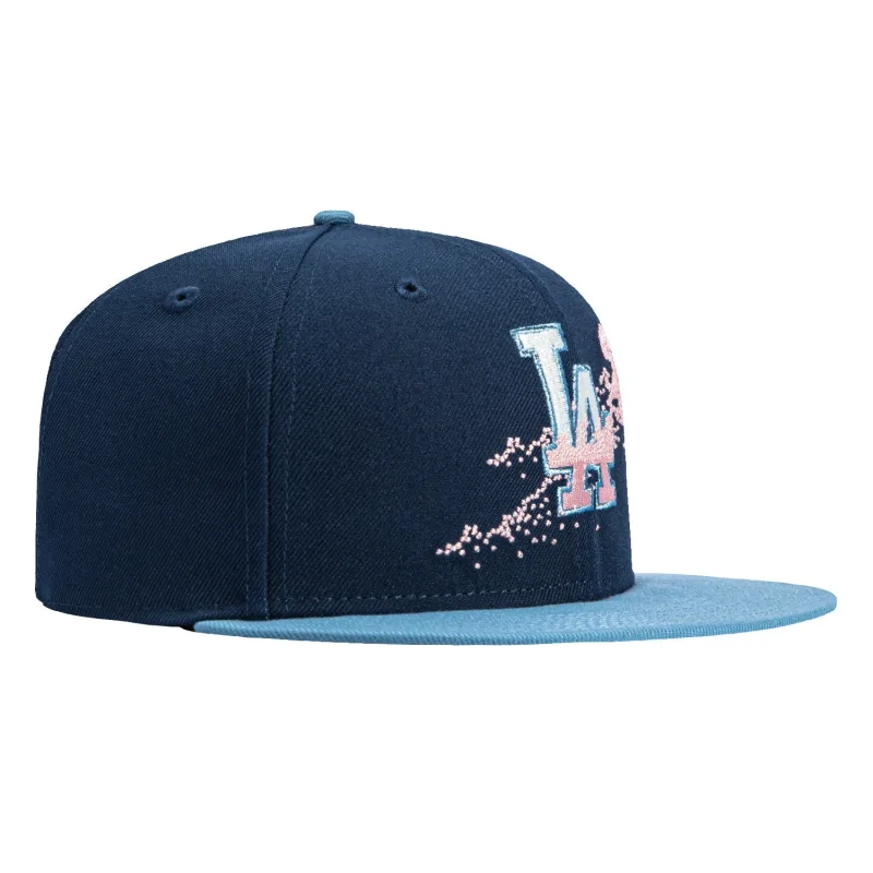 New Era Los Angeles Dodgers fitted hat Navy, Indigo colorway - New Era Drops Clean Dodgers Fitted in Navy and Indigo