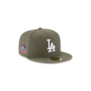 New Era Los Angeles Dodgers fitted hat gray, green, olive colorway - 2024 World Series Champions Fitted: New Era’s Olive Green Dodgers Tribute Celebrates Historic Victory