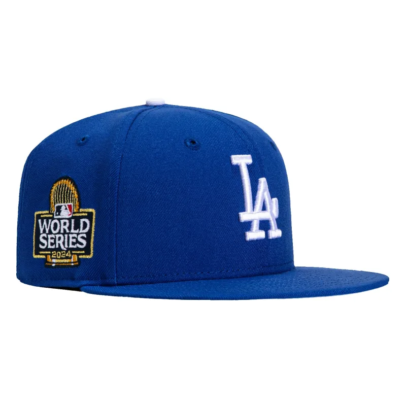 New Era Los Angeles Dodgers fitted hat Royal colorway - 2024 World Series Fitted: New Era Celebrates Dodgers Championship Glory