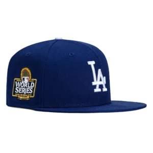 New Era Los Angeles Dodgers fitted hat Royal colorway - 2024 World Series Fitted: New Era Celebrates Dodgers Championship Glory in Royal Blue