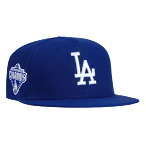 New Era Los Angeles Dodgers fitted hat Royal colorway - New Era Drops Royal Blue Dodgers Fitted Celebrating Back-To-Back Championships