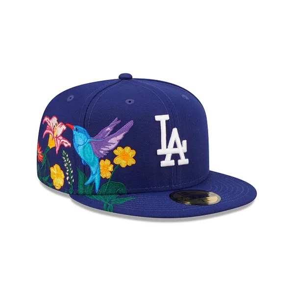 New Era Los Angeles Dodgers fitted hat gray, blue, royal colorway - Dodgers Fans Get Clean Royal Blue Fitted with Blooming Gray Bottom
