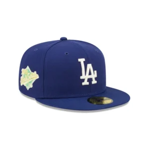 New Era Los Angeles Dodgers fitted hat blue, green, royal colorway - 1988 World Series Fitted: New Era Drops Royal Blue Dodgers Championship Tribute with Green Citrus Pop