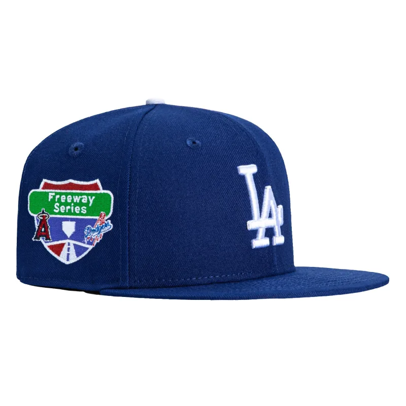 New Era Los Angeles Dodgers fitted hat Royal colorway - New Era Drops Clean Dodgers Fitted with Freeway Series Patch