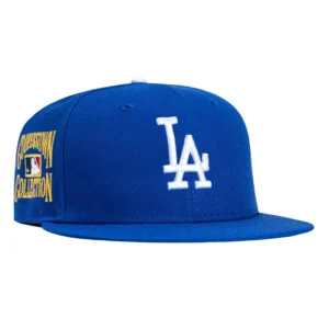 New Era Los Angeles Dodgers fitted hat Royal colorway - New Era Drops Classic Dodgers Fitted with Gold Cooperstown Patch