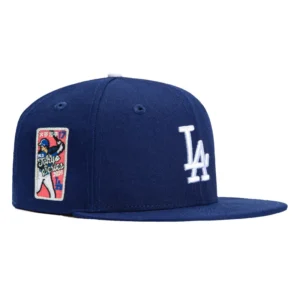 New Era Los Angeles Dodgers fitted hat Royal colorway - New Era Drops Clean Dodgers Fitted with Tokyo Series Patch