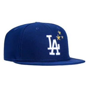 New Era Los Angeles Dodgers fitted hat Royal colorway - New Era Drops Clean Dodgers Fitted with Three Stars Design