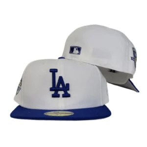New Era Los Angeles Dodgers fitted hat white colorway - Dodgers 50th Anniversary Fitted: New Era Celebrates Five Decades in Los Angeles
