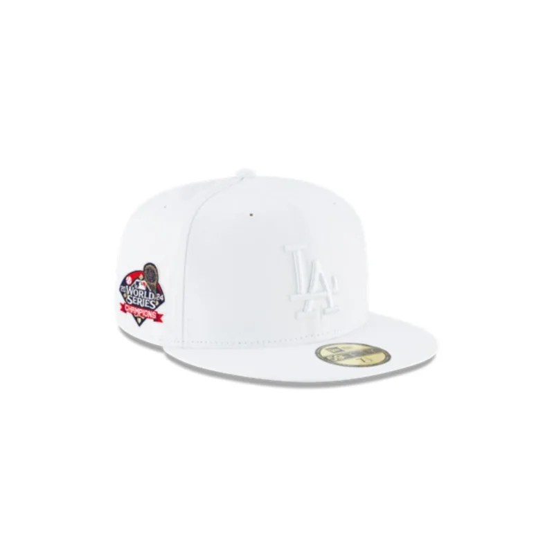 New Era Los Angeles Dodgers fitted hat white, gray colorway - 2024 World Series Fitted: New Era Celebrates Dodgers Championship Glory