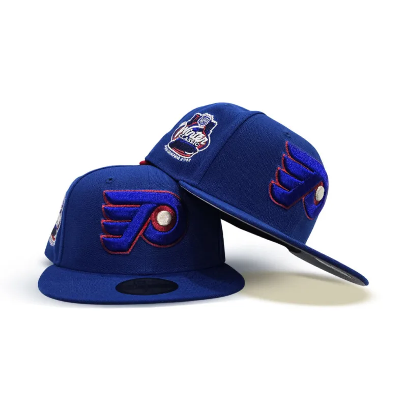 New Era Philadelphia Flyers fitted hat gray, blue, royal colorway - Flyers Fans Get Clean Winter Classic Fitted with Side Patch Detail