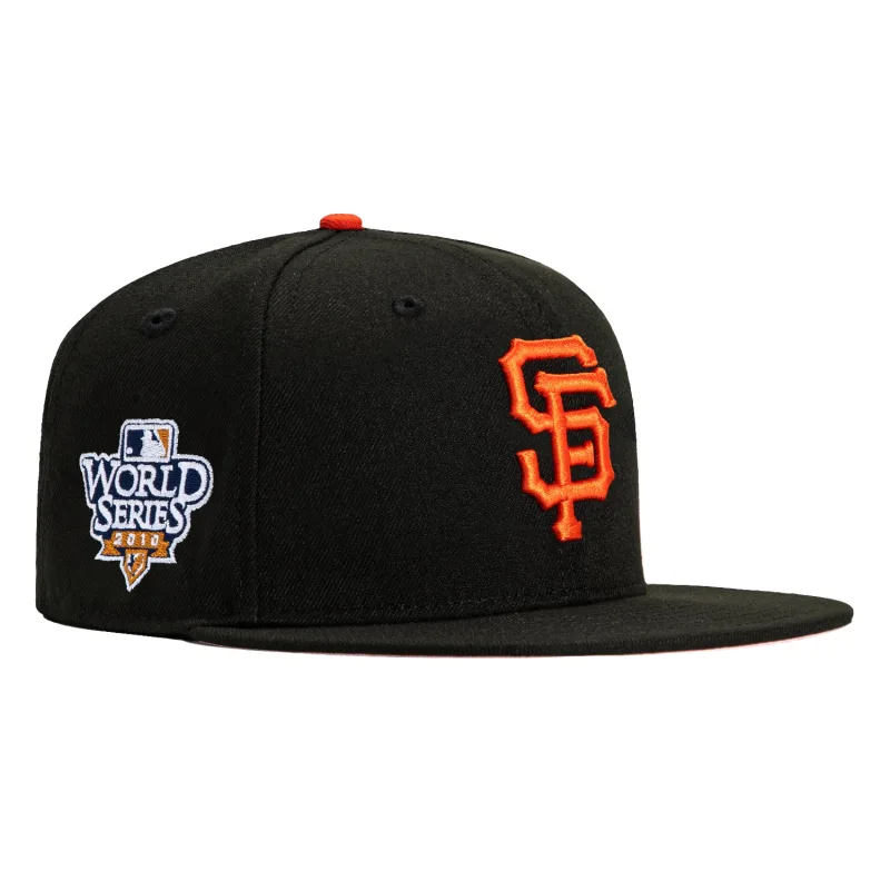New Era New York Giants fitted hat Black colorway - 2010 World Series Fitted: New Era Drops Giants Championship Black Beauty