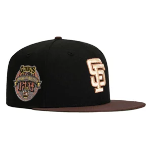 New Era New York Giants fitted hat Black, Brown colorway - 1984 All-Star Game Fitted: New Era Drops Giants Tribute in Classic Black and Brown